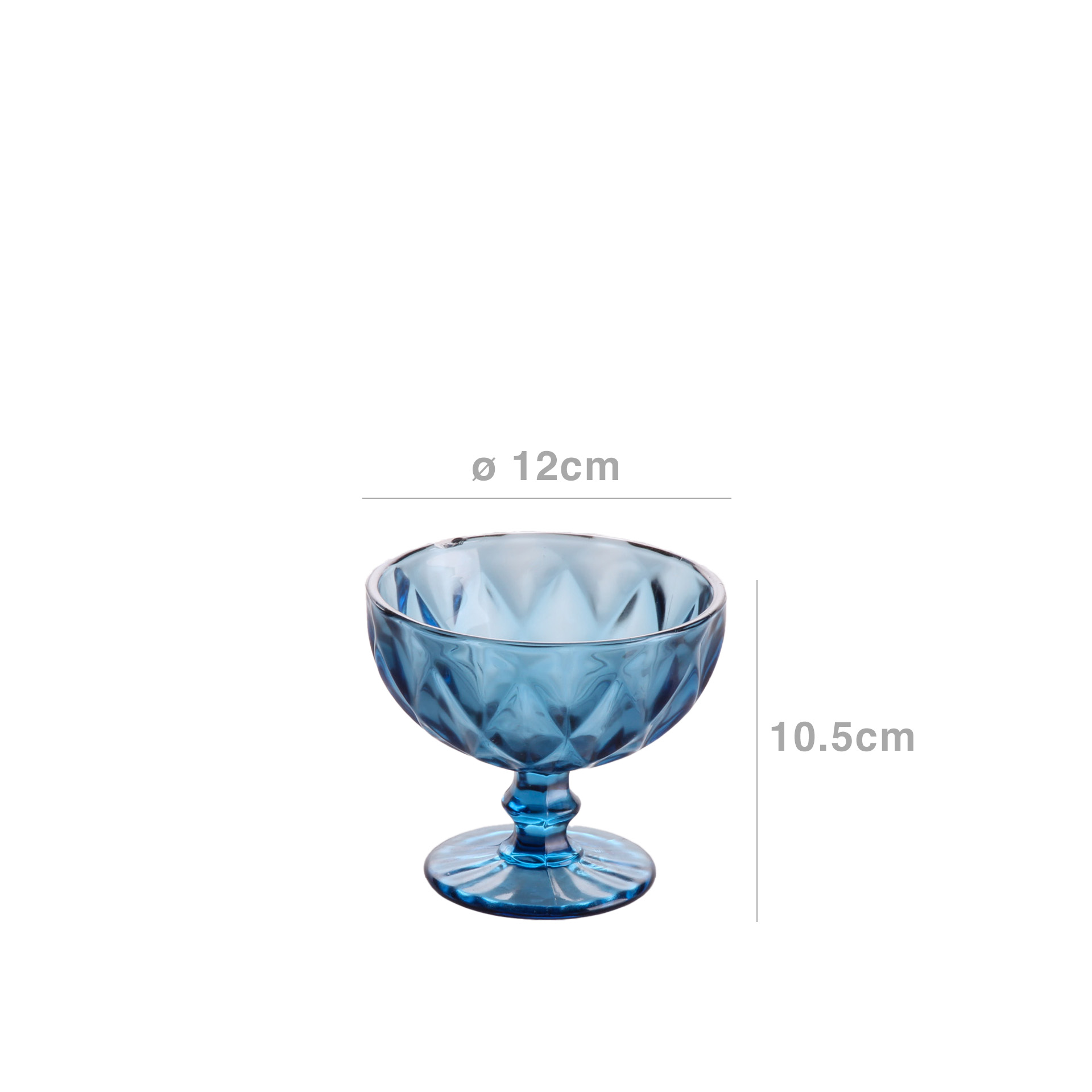 Taça Gelado Syros Azul 12X10.5CM