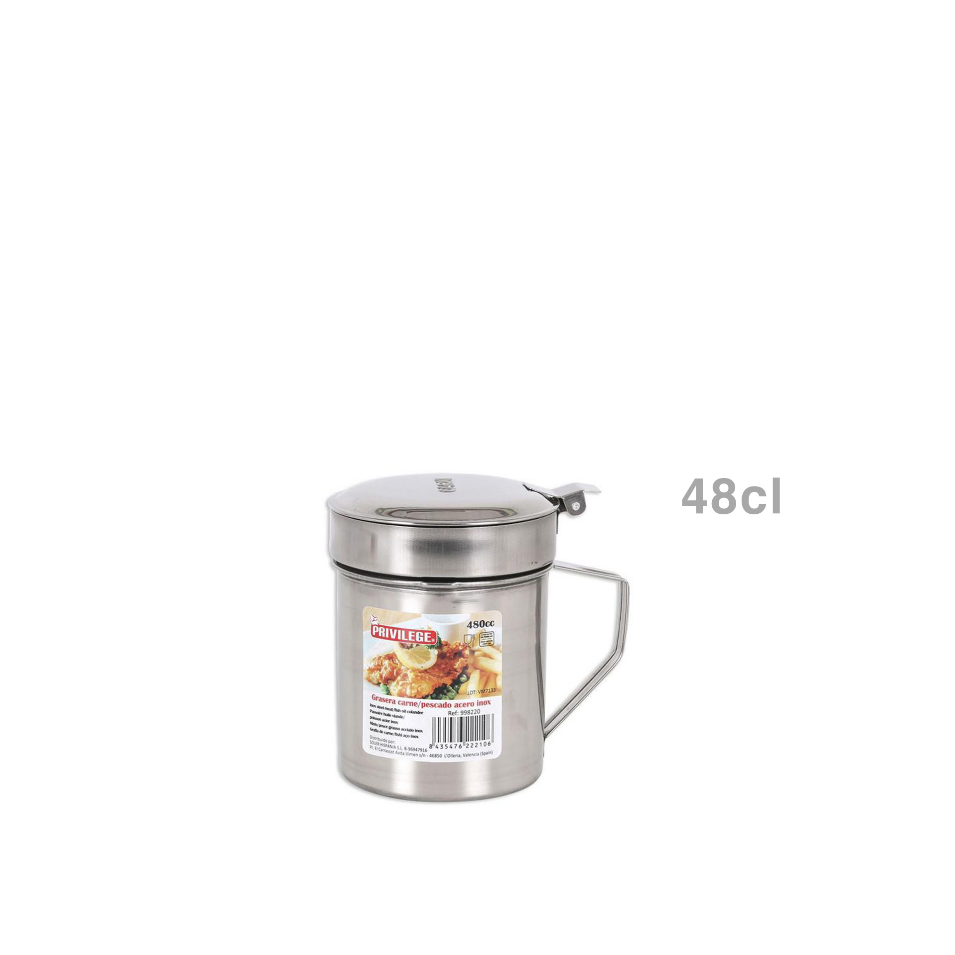 Dispensador Inox Privilege 480ml