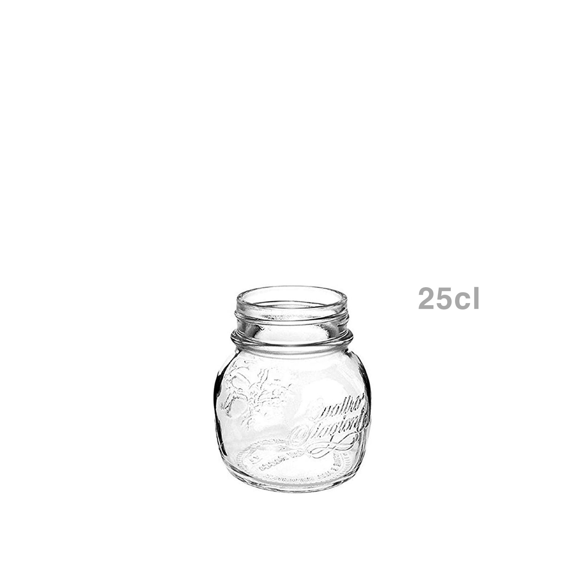 Frasco Hermético Quattro com Tampa Rosca 0.250ml 8.6X9.3cm