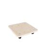 Base Madeira com Rodas 30X30X8cm Base Madeira com Rodas 30X30X8cm