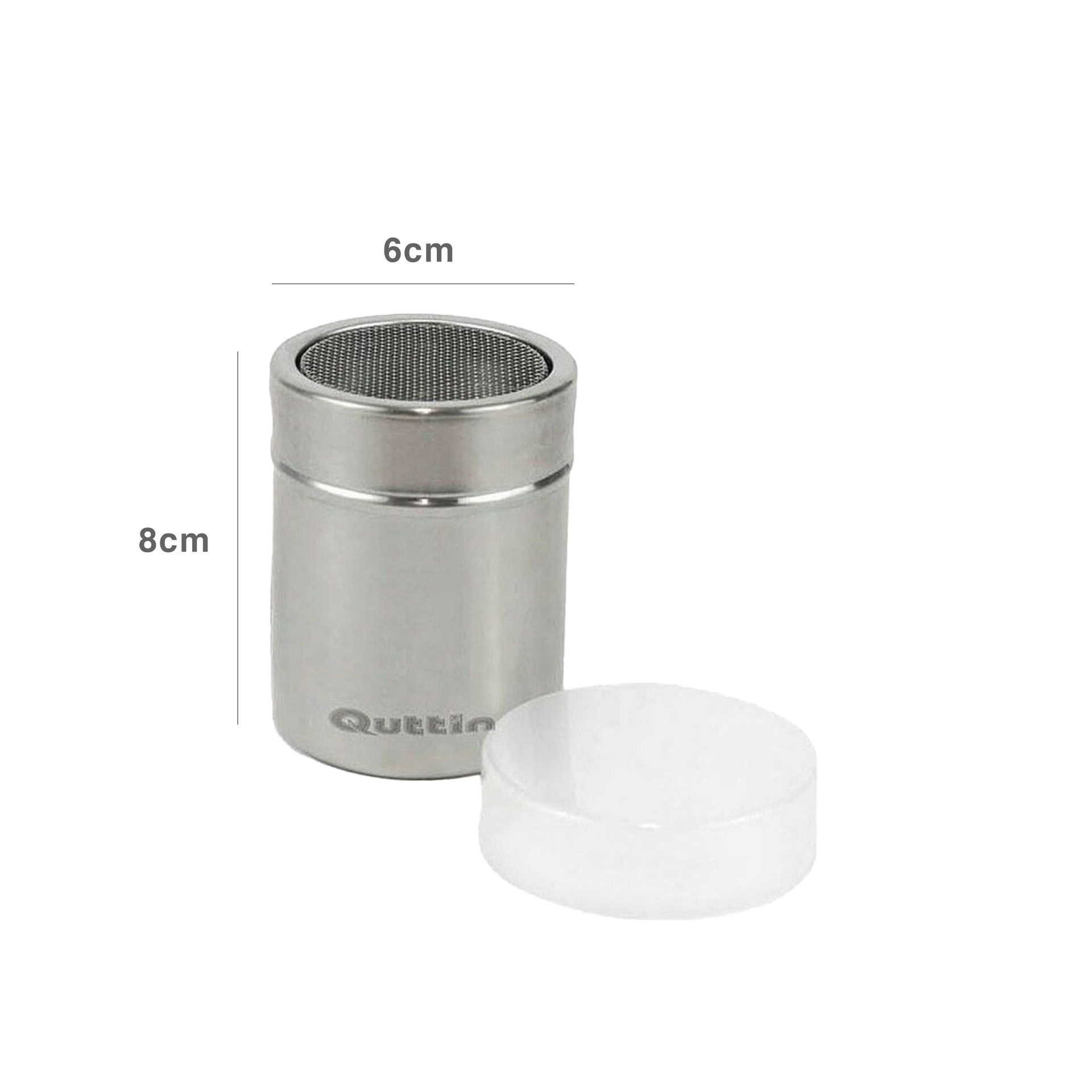 Polvilhador Inox 6X6X8CM