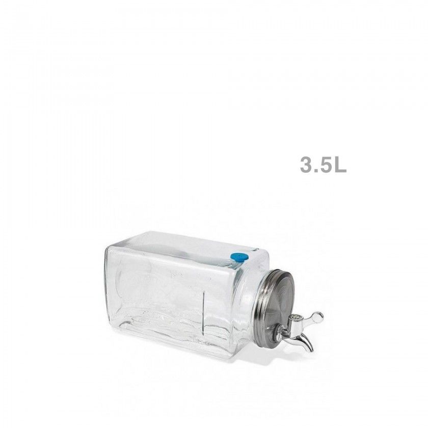 Dispensador Vidro com Torneira Horizontal 3.5L Dispensador Vidro com Torneira Horizontal 3.5L