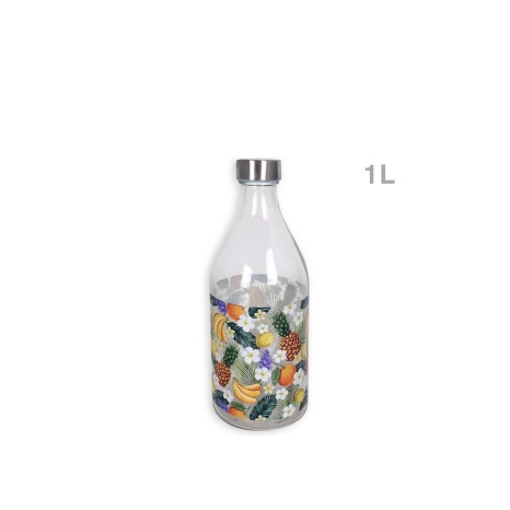 Garrafa Vidro Anna Tampa Metal 1L - Image product