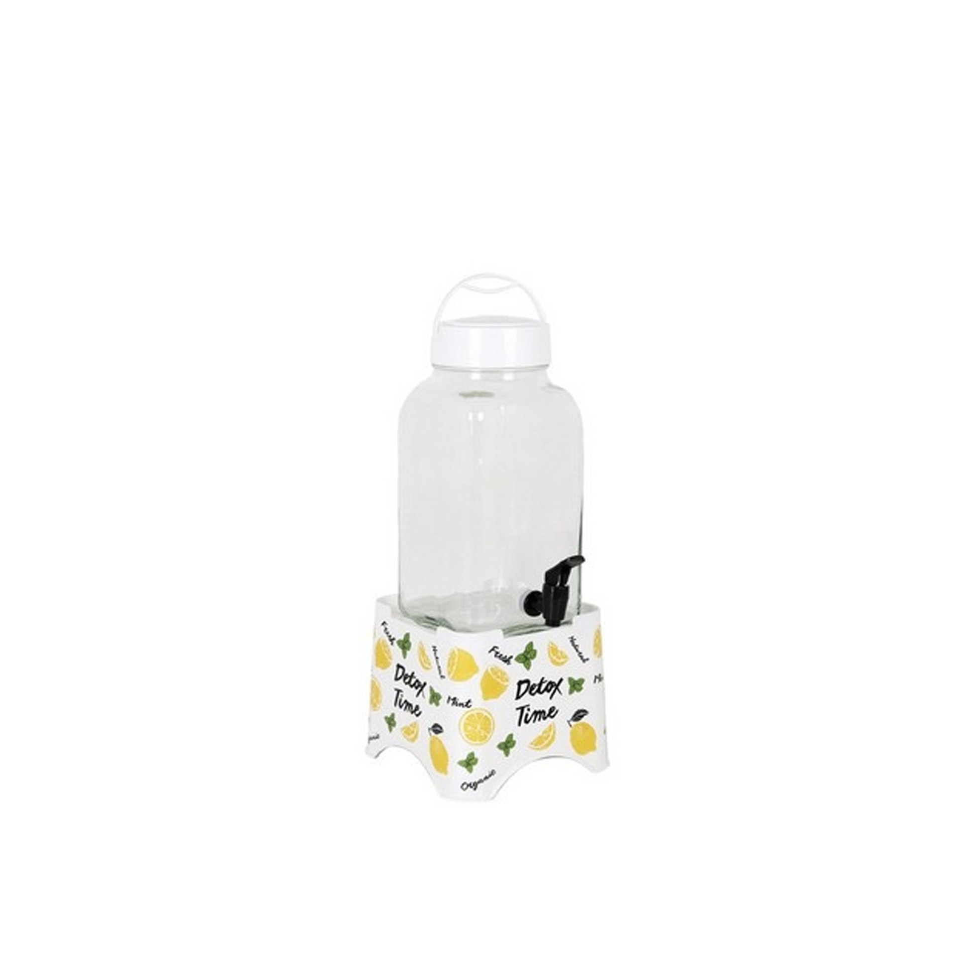 JARRO DISPENSADOR REDONDO VIDRO 3L