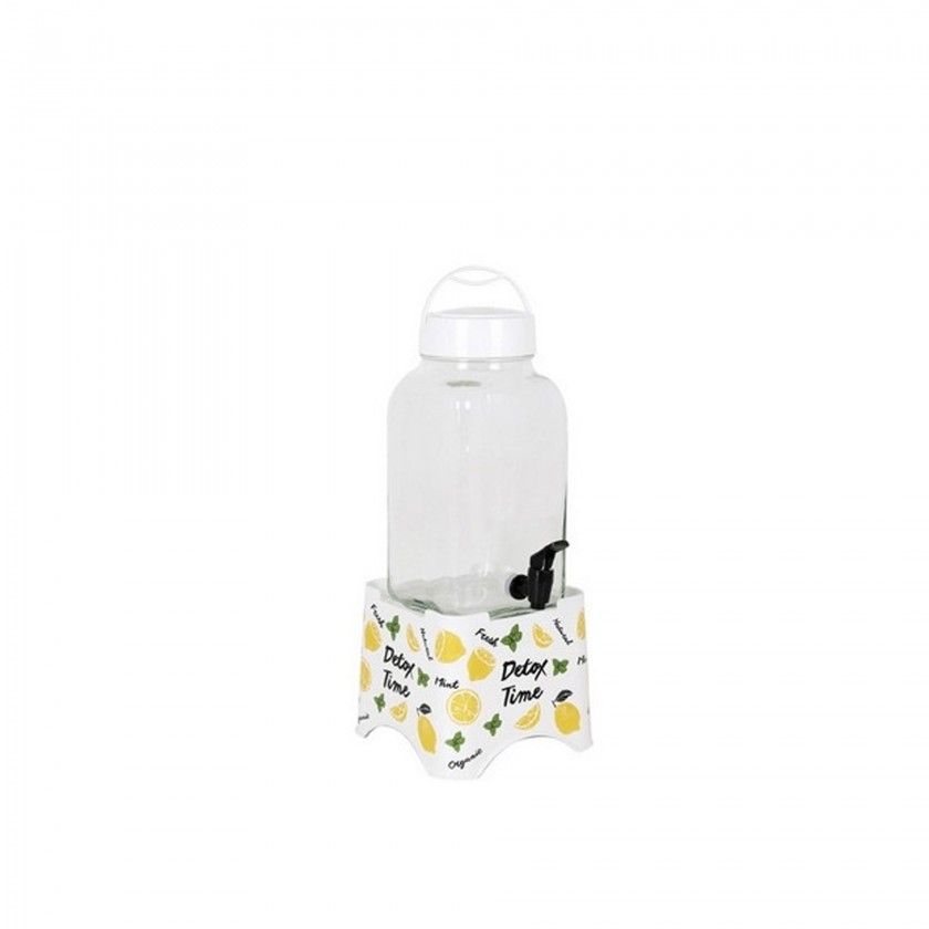 JARRO DISPENSADOR REDONDO VIDRO 3L