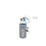 Garrafa Água Vidro com Capa Protetora 300ml 6.2X18cm Garrafa Água Vidro com Capa Protetora 300ml 6.2X18cm