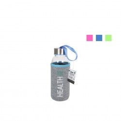 Garrafa gua Vidro com Capa Protetora 1000ml 8X27.5cm