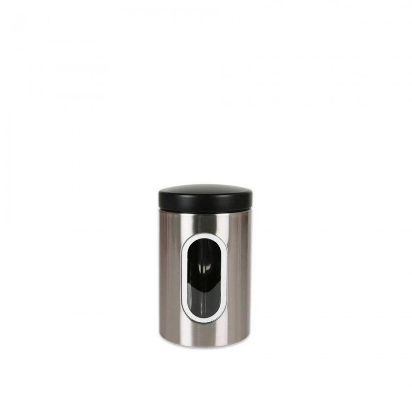 Frasco Cozinha Vidro e Inox 11X17.8cm