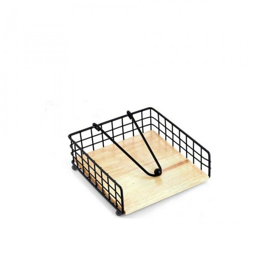 Porta Guardanapos Rstico 19X19X7cm