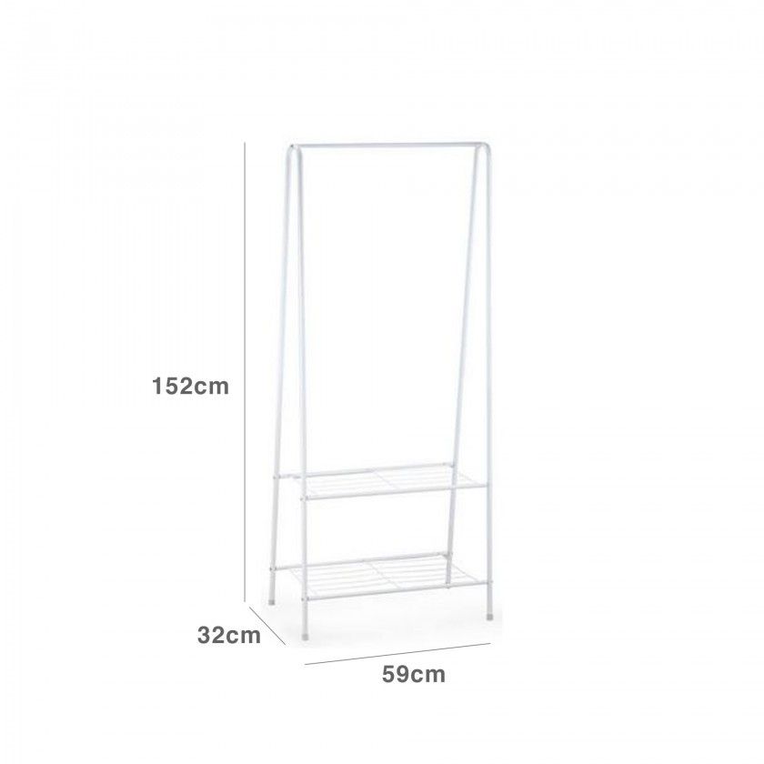 Cabide Bengaleiro com Estantes 59X32X152CM Cabide Bengaleiro com Estantes 59X32X152CM
