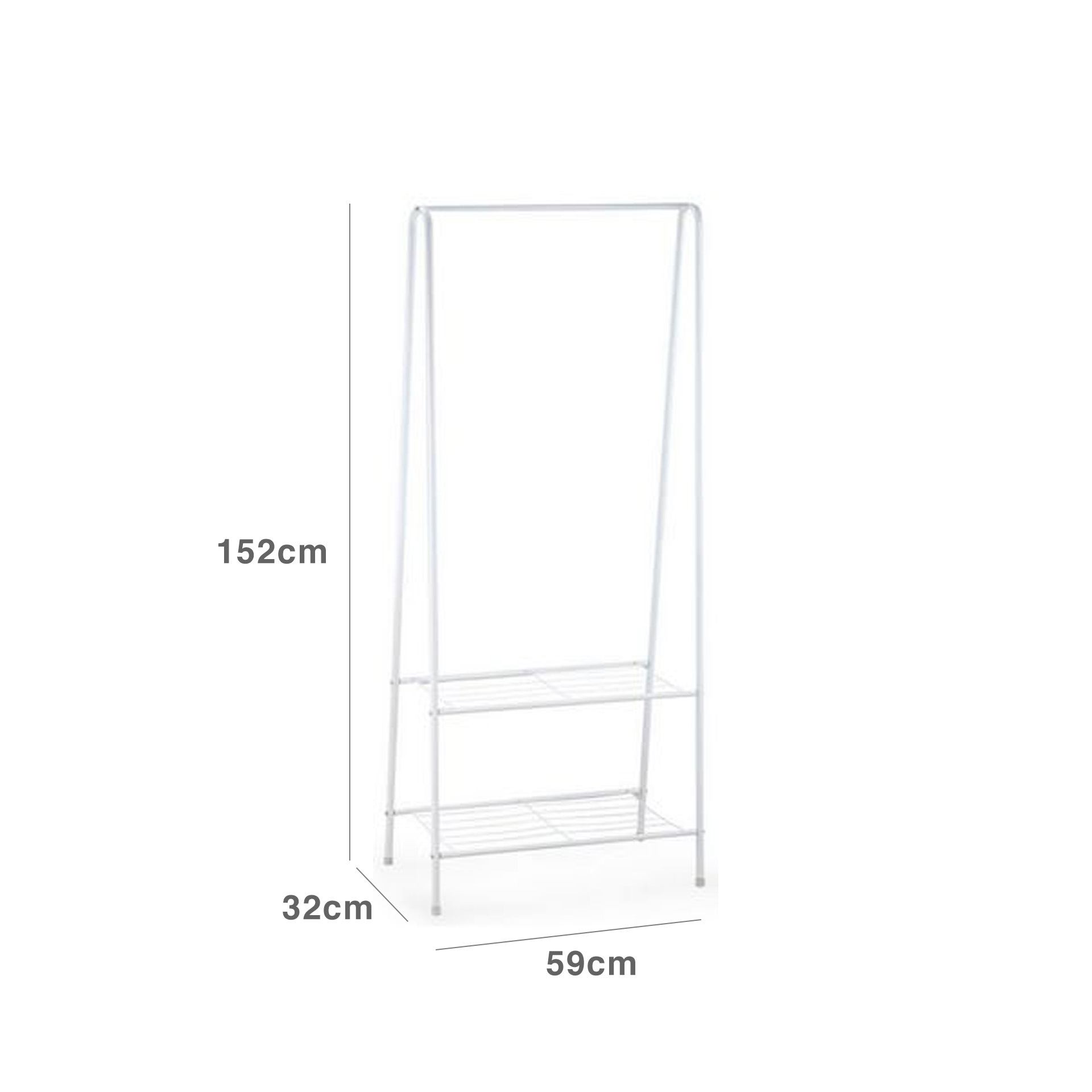 Cabide Bengaleiro com Estantes 59X32X152CM