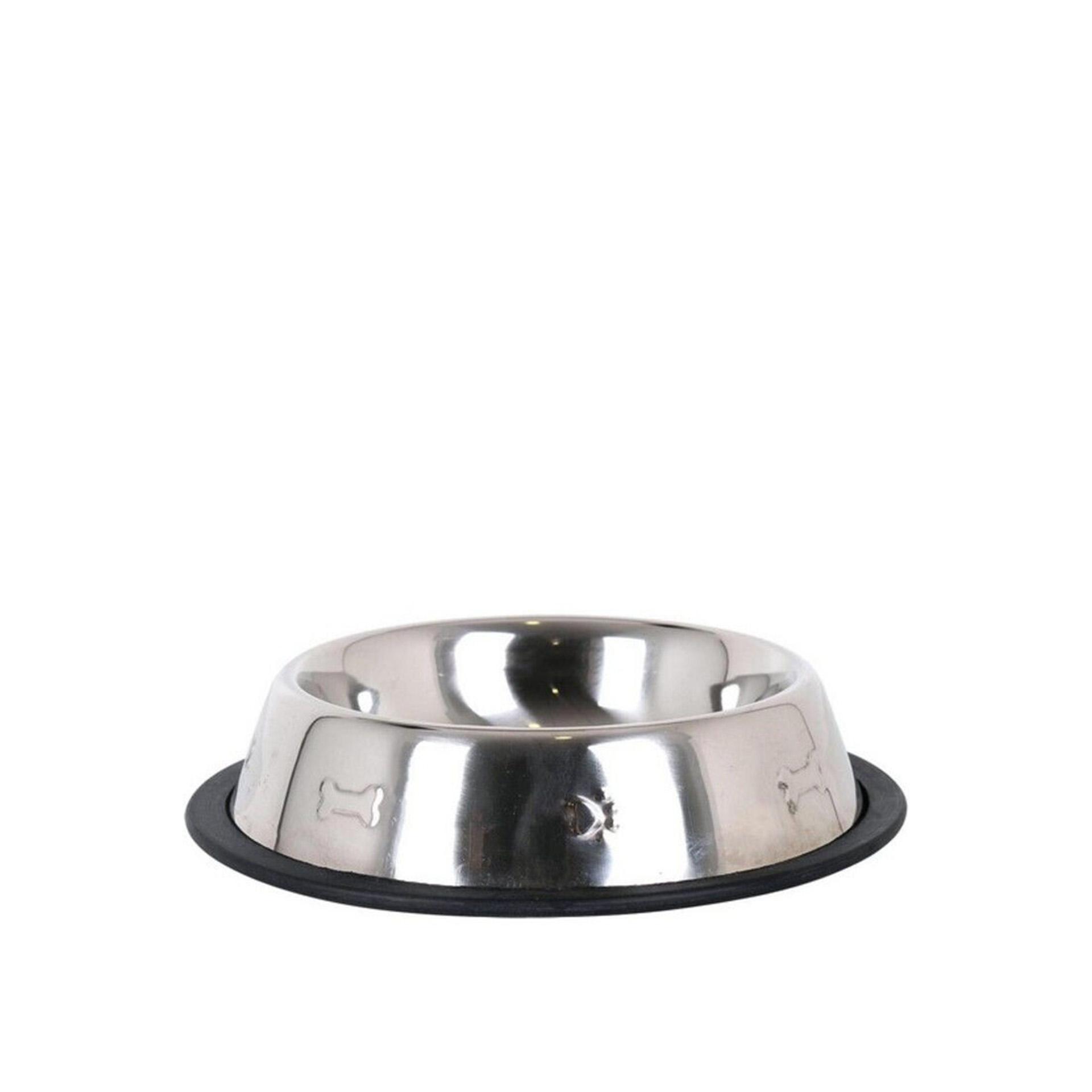 Comedouro Animal Inox Redondo 21X4.5cm