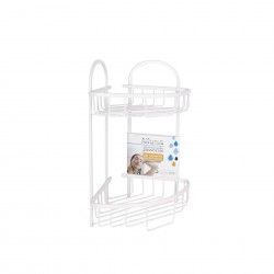 Suporte para Banho Alluwhite com 2 Bandejas 23X23X42CM