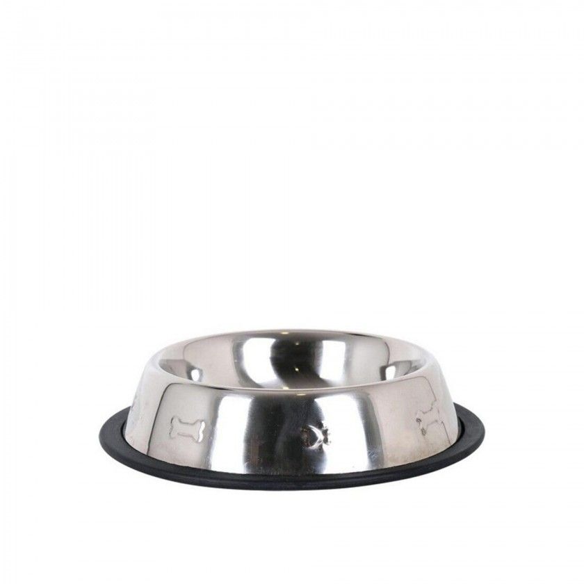 Comedouro Animal Inox Redondo 21X4.5cm