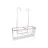 Cesta Banho Alluma com Ganchos Branco 14X36X45cm Cesta Banho Alluma com Ganchos Branco 14X36X45cm