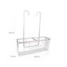 Cesta Banho Alluma com Ganchos Branco 14X36X45cm Cesta Banho Alluma com Ganchos Branco 14X36X45cm
