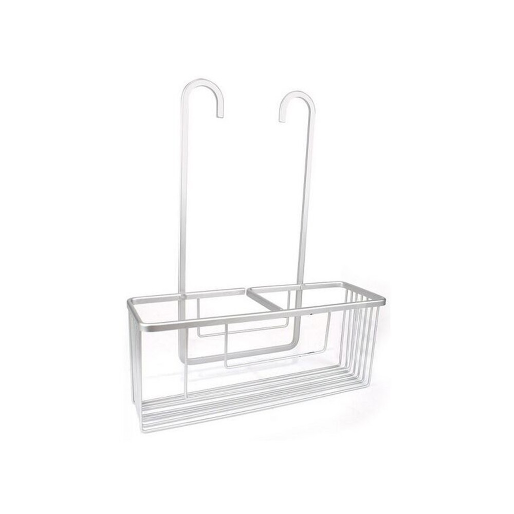 Cesta Banho Alluma com Ganchos Branco 14X36X45cm
