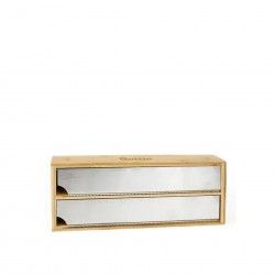 Dispensador Bambu Duplo Filme / Alumnio 33.5X13X5.5cm