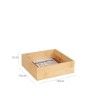 Caixa Multiusos Bambu 16X16X5cm Caixa Multiusos Bambu 16X16X5cm