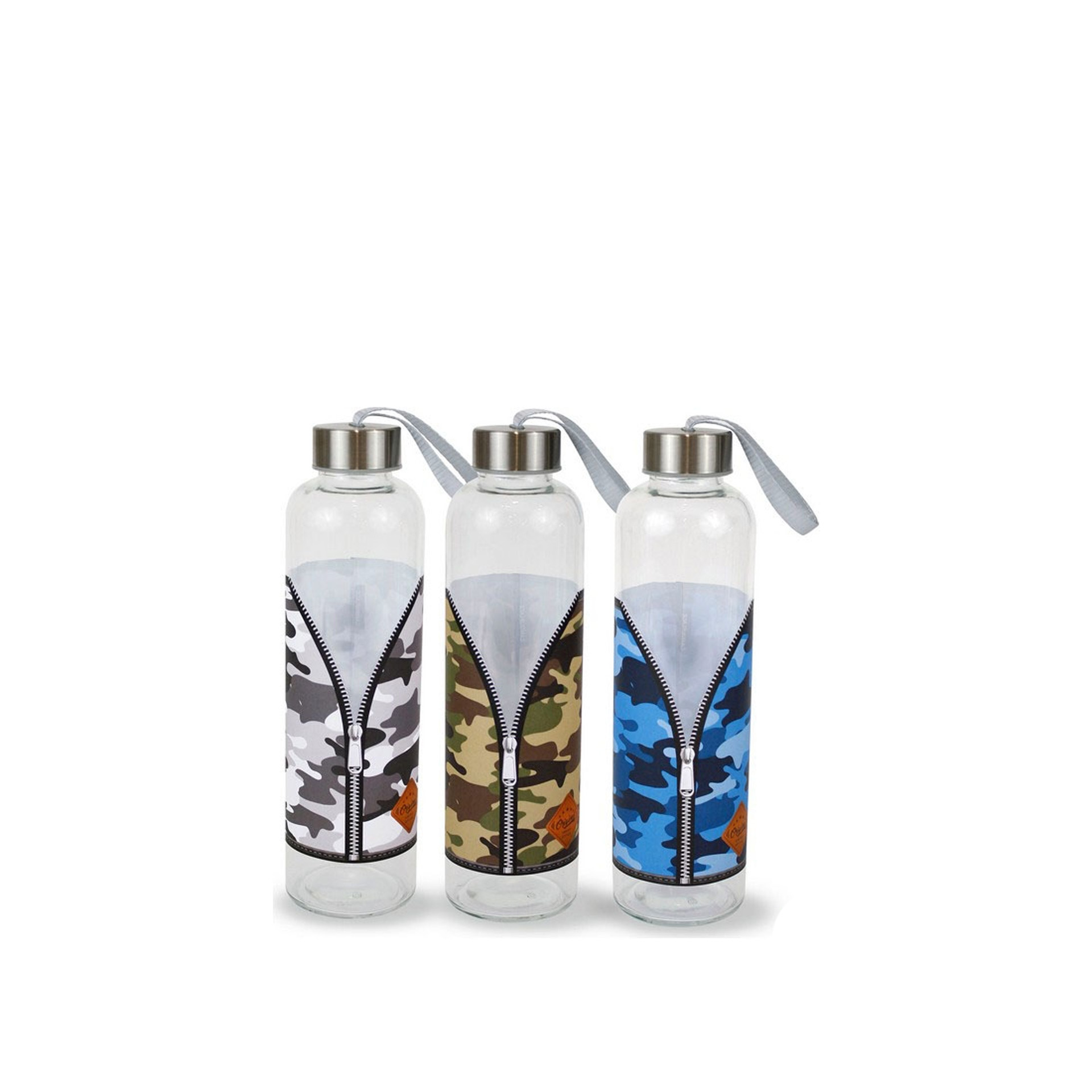 Garrafa Vidro Anna Tampa Metal 600ML