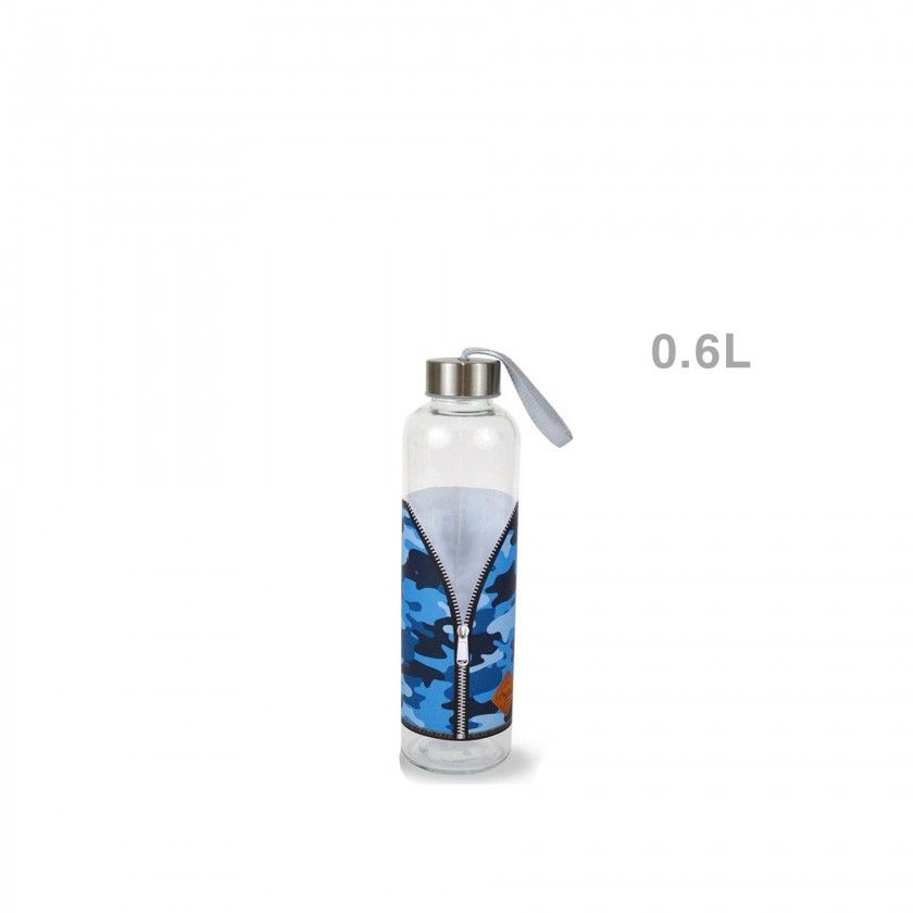 Garrafa Vidro Anna Tampa Metal 600ML Garrafa Vidro Anna Tampa Metal 600ML