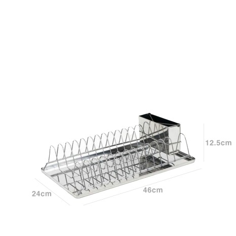 Escorredor Pratos Inox 46X24X12.5cm - Image product