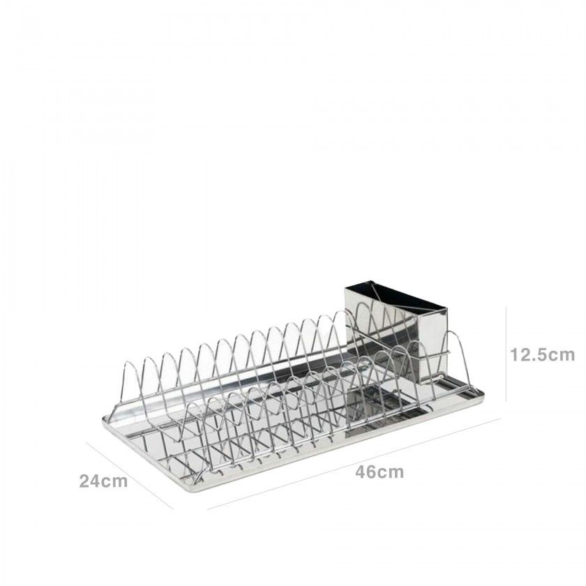 Escorredor Pratos Inox 46X24X12.5cm Escorredor Pratos Inox 46X24X12.5cm