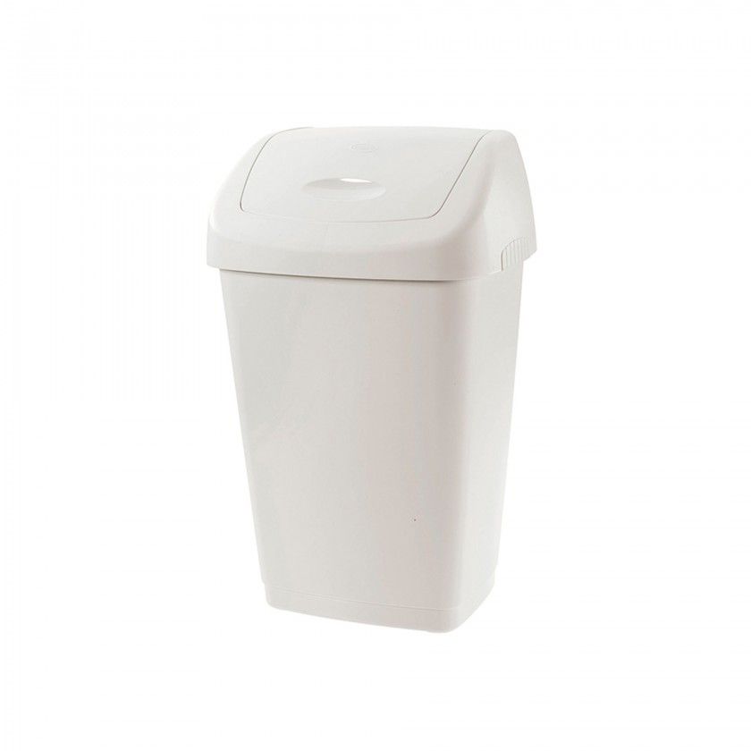 Balde Plstico com Tampa Basculante 50L 40X32X65CM