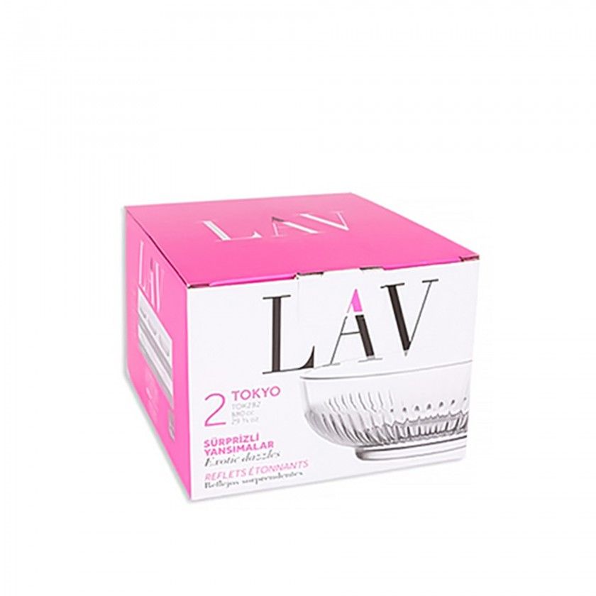 Saladeira Vidro Tokyo 880ML Pack 2