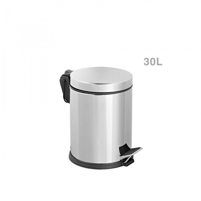 Balde Lixo Inox com Pedal 30l 44.4X31.5cm Balde Lixo Inox com Pedal 30l 44.4X31.5cm