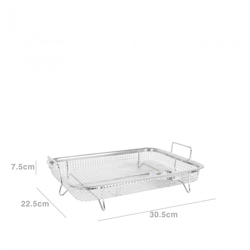 Bandeja Rede Forno 30.5X22.5X7.5CM Bandeja Rede Forno 30.5X22.5X7.5CM