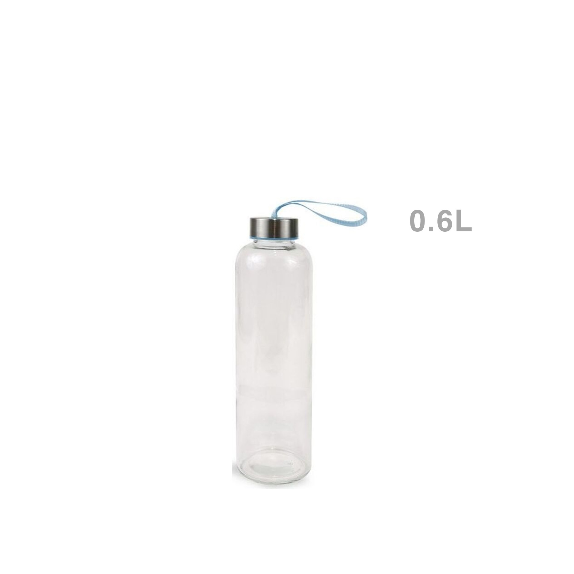 Garrafa Vidro Anna Tampa Metal 600ML