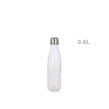 Garrafa Vidro Tampa Metal 600ML