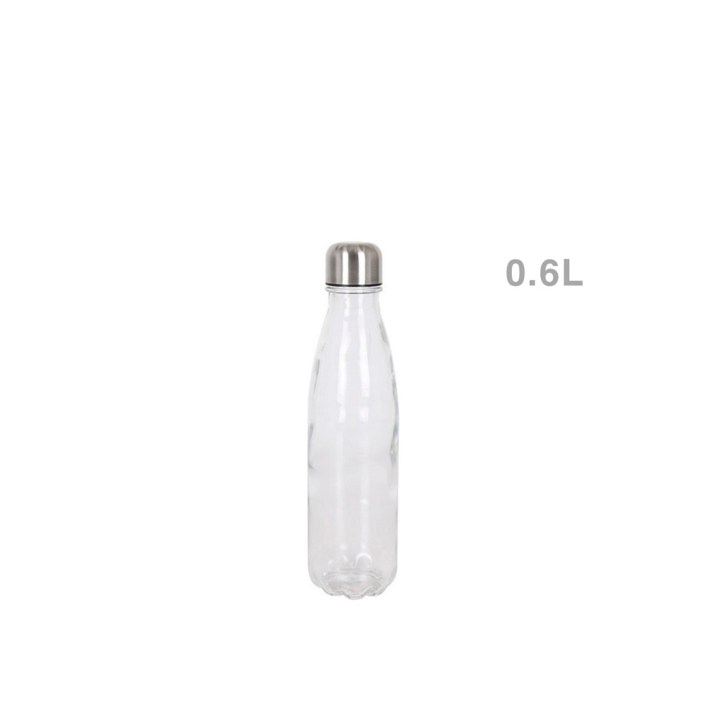 Garrafa Vidro Tampa Metal 600ML