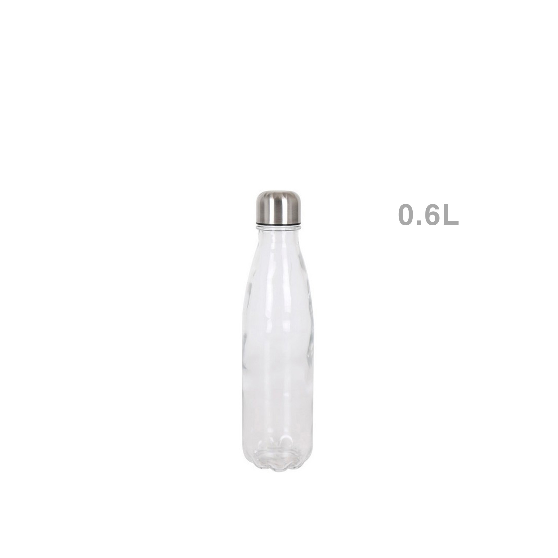 Garrafa Vidro Tampa Metal 600ML