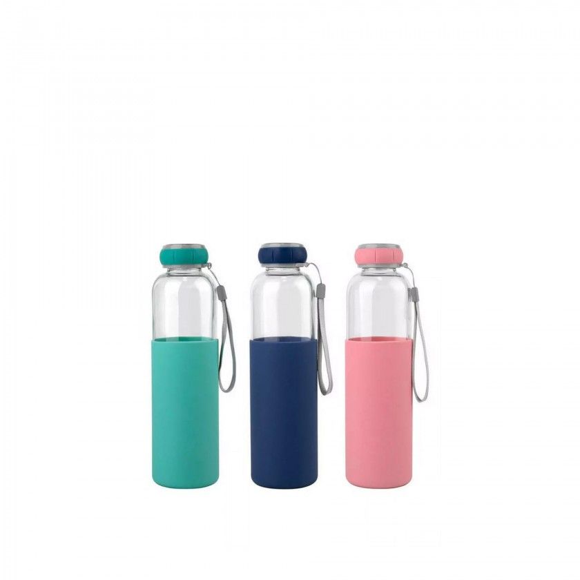 Garrafa gua Vidro / Silicone 400ml