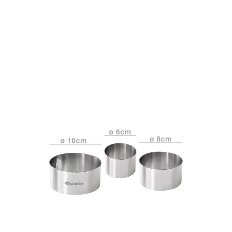 Aro Empratar Inox Redondo 6/8/10X4.5cm Pack 3 - Image product