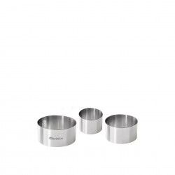 Aro Empratar Inox Redondo 6/8/10X4.5cm Pack 3