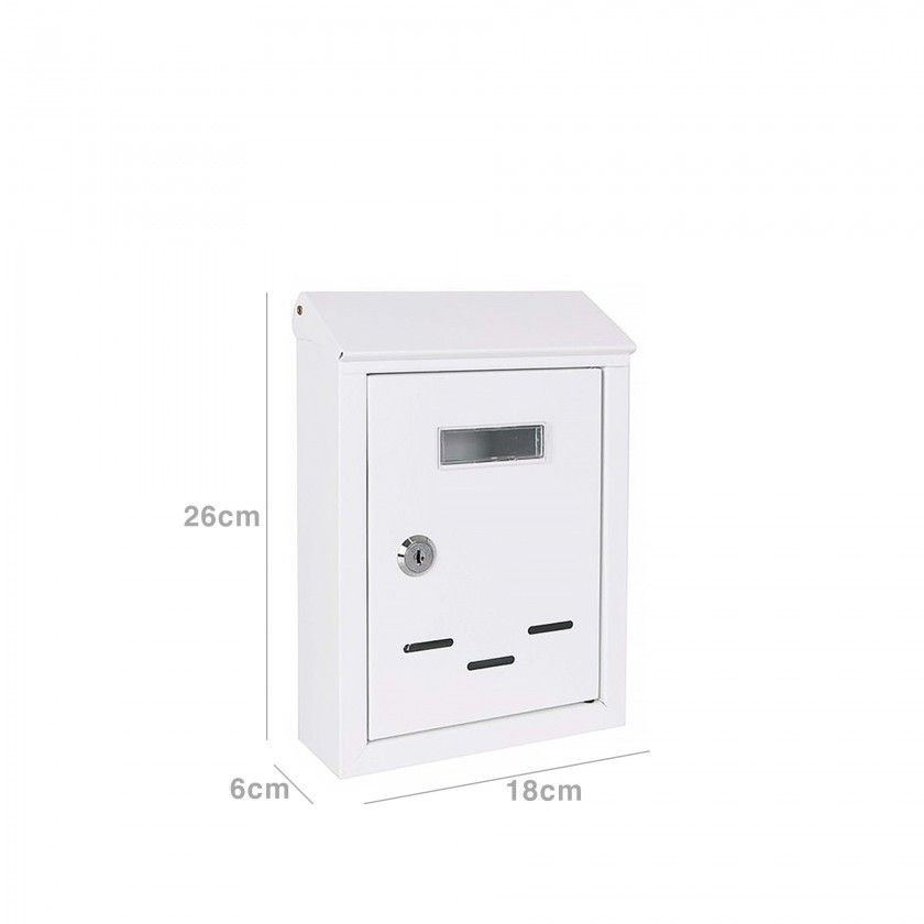 Caixa Correio Metal Bricotech 26X18X6CM Caixa Correio Metal Bricotech 26X18X6CM