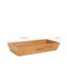 Tigela Bambu Quttin Retangular 29.3X14X5cm