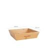 Tigela Bambu Quttin Retangular 20X20X5cm Tigela Bambu Quttin Retangular 20X20X5cm