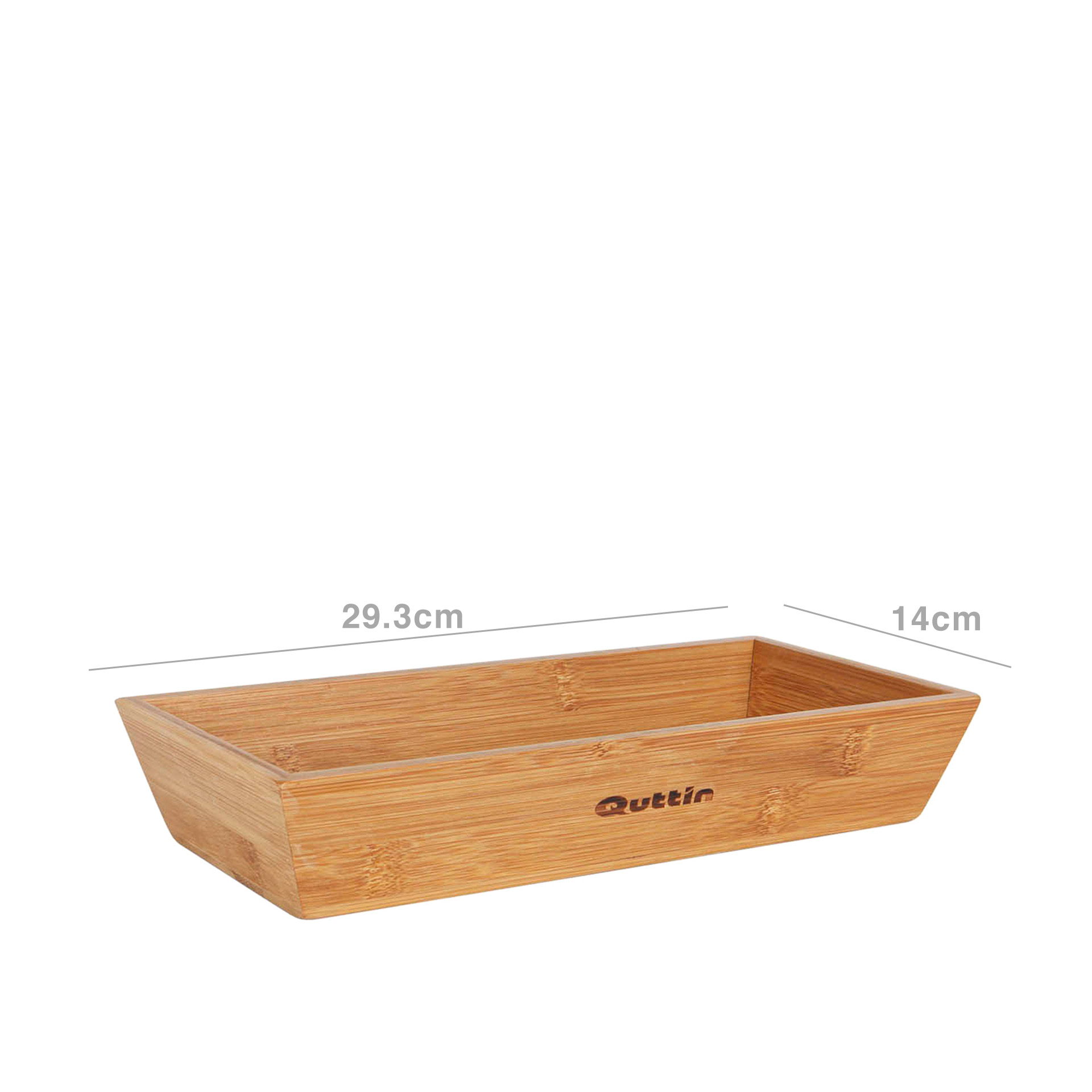 Tigela Bambu Quttin Retangular 29.3X14X5cm