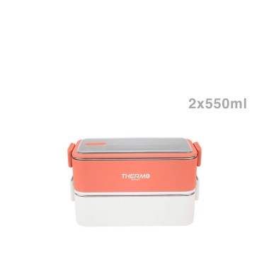 Lancheira T�rmica Thermosport Retangular 2X550ML
