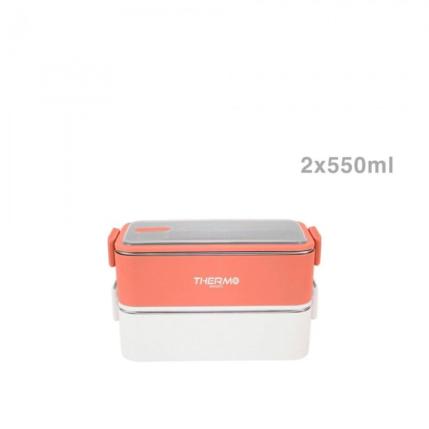Lancheira Térmica Thermosport Retangular 2X550ML Lancheira Térmica Thermosport Retangular 2X550ML