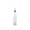 Galheteiro Vidro Tampa Inox Anna Linhas 500ml 5.5X5.5X30cm