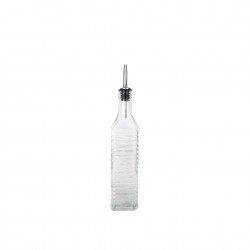 Galheteiro Vidro Tampa Inox Anna Linhas 500ml 5.5X5.5X30cm