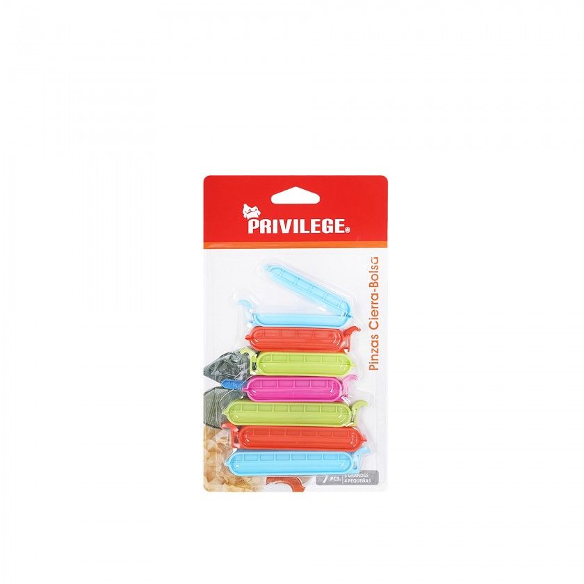 Pinça Plástica para Saco Pack 7 Pinça Plástica para Saco Pack 7