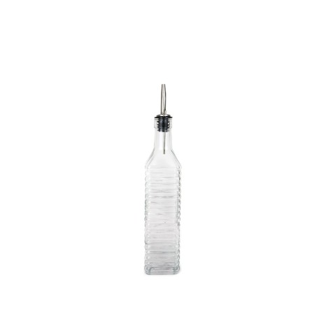 Galheteiro Vidro Tampa Inox Anna Linhas 500ml 5.5X5.5X30cm - Image product