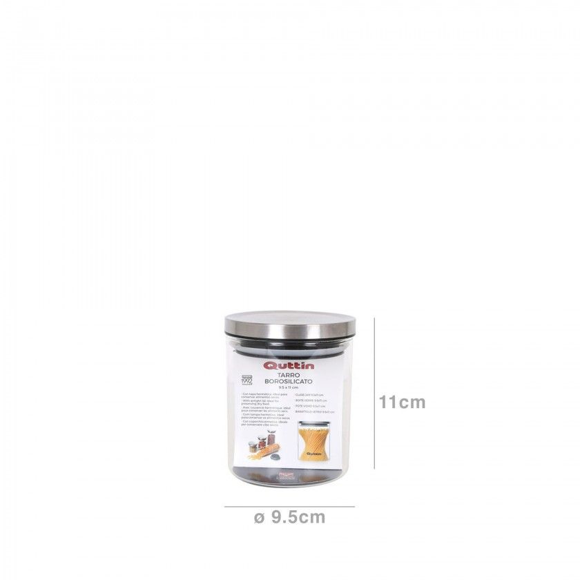 Frasco Hermtico Quttin Tampa Metal 9.5X11cm