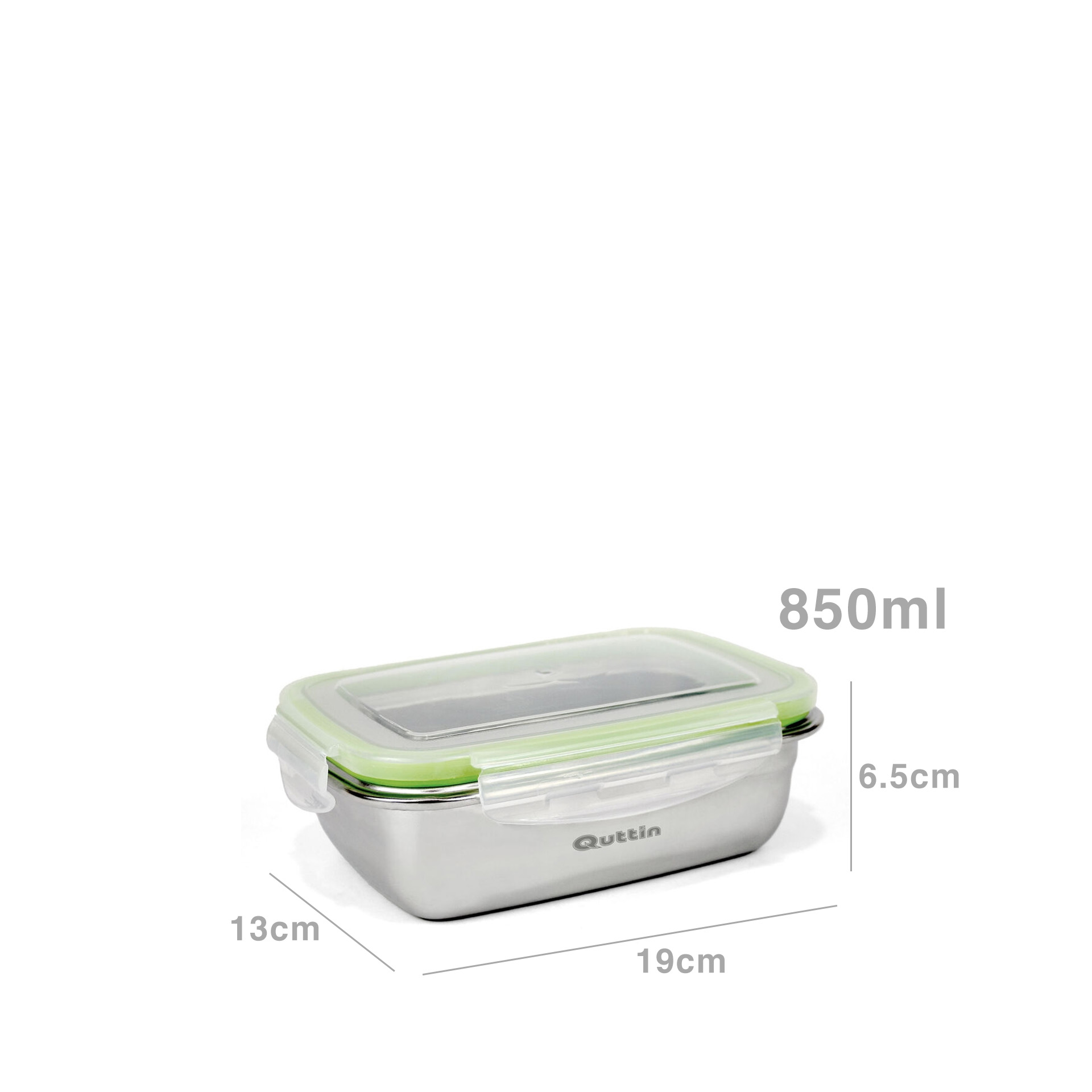 Caixa Hermética Quttin Practiline Quttin 850ml 19X13X6.5cm